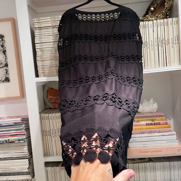 Super Cute KEW 159 black cut-out lace shift dress SUMMER coverup AU brand size 6 - Picture 10 of 10